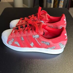 Women’s Adidas Superstar Pineapple - Red - Women’s 8